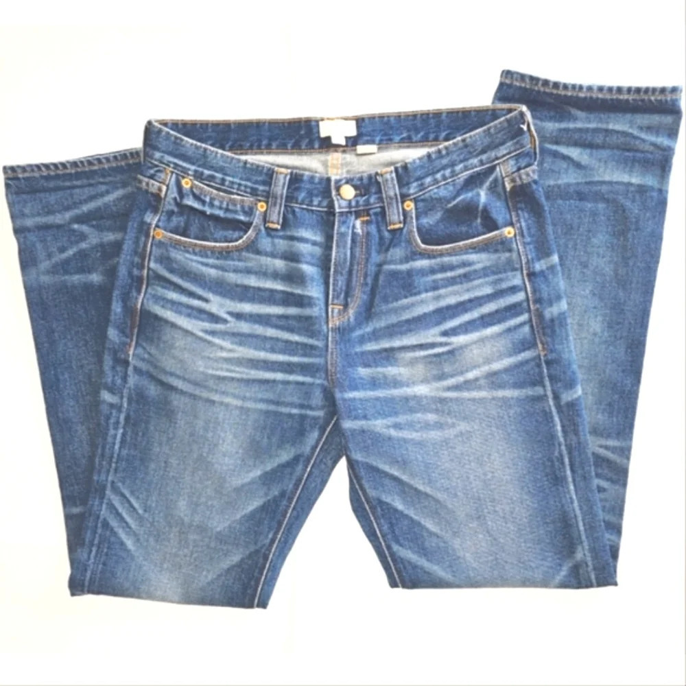 J Crew Mid Rise Boot Cut Jeans